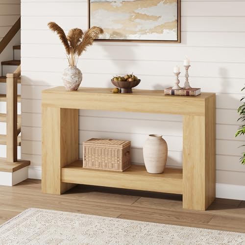 GarveeHome 47" Farmhouse 2-Tier Console Table - Image 4