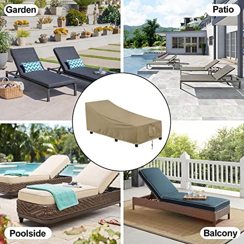 OutdoorLines Waterproof Patio Chaise Lounge Chair Cover - Image 7