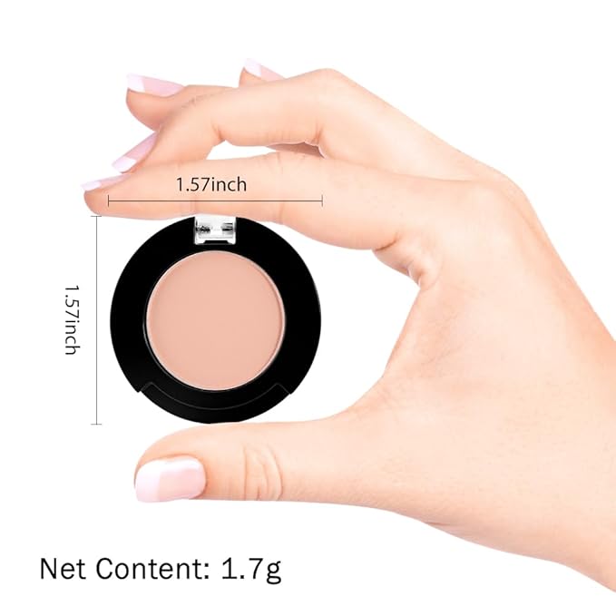 Monochrome Matte Eyeshadow Makeup Palette, Highly Pigmented Nude Eyeshadow Palette, Matte Pressed Powder Eyeshadow Makeup, Single Vegan Eye Shadow, Daily Evening Women Girls Eyes shadow Gift 8#