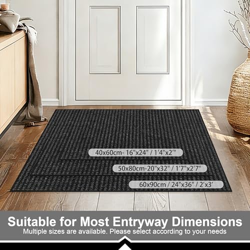 Ultra Thin Door Mat 16"x 24", Non-Slip Entrance Rugs - Image 2