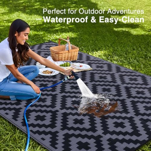 OLANLY Outdoor Rug 8x10 ft Waterproof Reversible Mat - Image 3