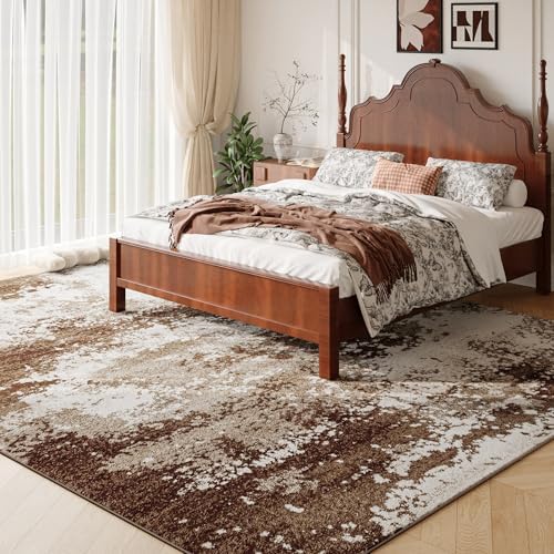 Brown Washable Rug 5x7 Area Rugs - Image 2