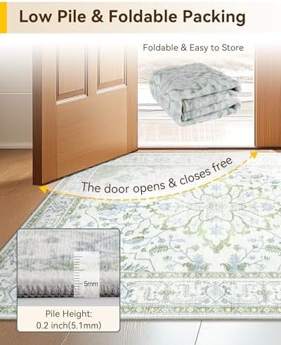 RELEANY Washable Area Rug - Image 6