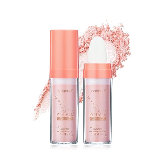 Highlight Polvo De Hadas, Fairy Highlighter Powder, Brightening Whole Body, Natural Three-Dimensional Face Contouring Clavicle Pat Powder, Highlighter Makeup