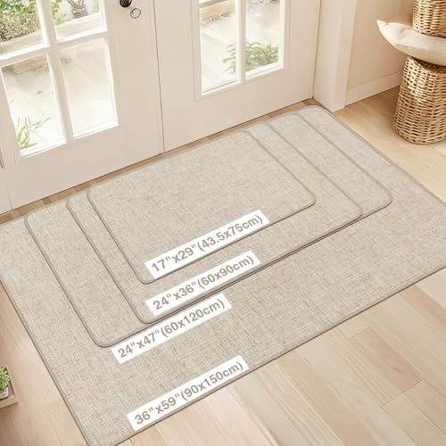 LEKEEPGO Ultra Thin Indoor Door Mat 17"x29", Non Slip Door Mat - Image 2