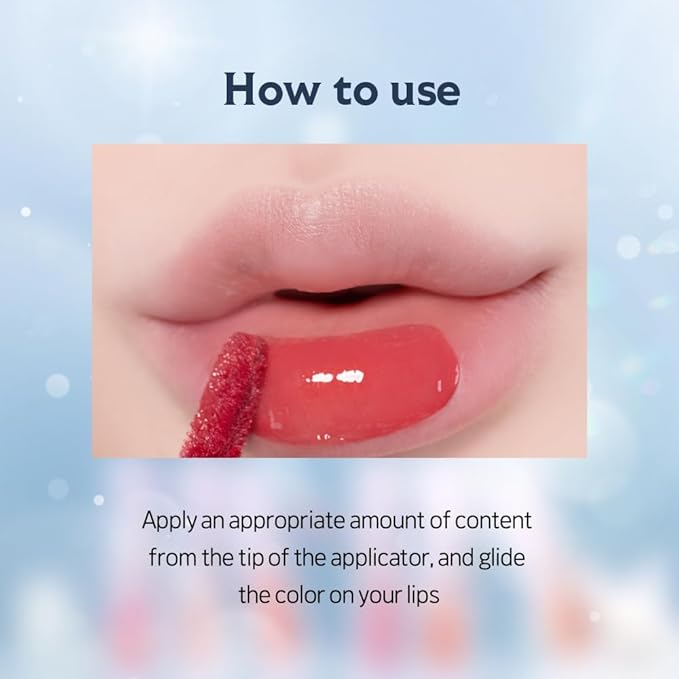 ETUDE Over Glowy Lip Stain Tint #15 Garnet of Truth | Non-Sticky Vegan Lip Tint | Moisturized & Long-lasting Lip Gloss | Daily Tint for Dry Lips, Korean Makeup