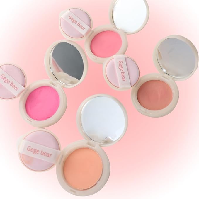 Silky Matte Blush,Blush Powder for Cheeks,Long-Lasting, Natural Look, Powder Blush Palette, Complements All Skin Tones