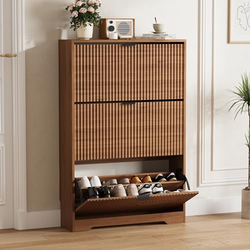 Shoe Cabinet Storage for Entryway by HUANLEGO