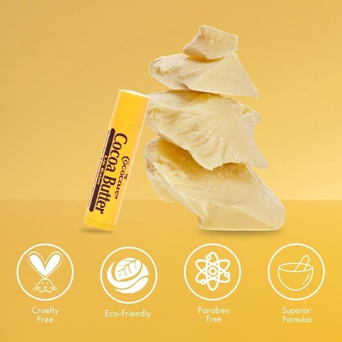 Cococare Cocoa Butter Lip Balm 0.15 oz (Pack of 8)