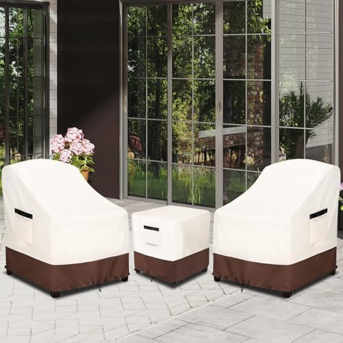 Patio Furniture Covers for 3 Piece Outdoor Bistro Sets, 100% Waterproof Outdoor by Osileyo