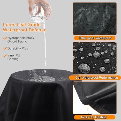 Heavy Duty 600D Griddle Cover for Blackstone 36 inch, Waterproof & Windproof - Image 5