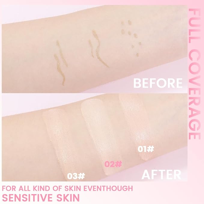 Nuder Cushion Foundation,Natural Beige for Light With Neutral Skin Tone,Long-Lasting,Lightweight,Flawless Coverage,Dewy Finish,Concealing Blemishes and Under-eye Bags for All Skin Types