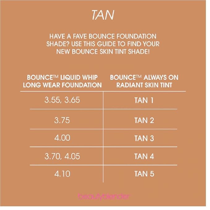 Beautyblender 12-Hour Always on Radiant Skin Tint, Breathable Serum Foundation Stays Put for All Day Long Wear, Infused with Hyaluronic Acid & Niacinamide, Tan 2