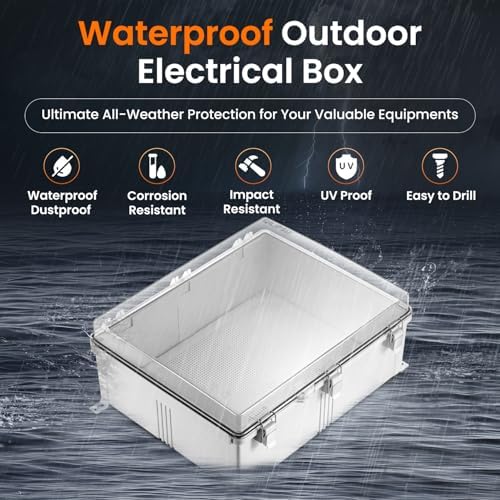 QILIPSU Waterproof Junction Box IP67 Outdoor Plastic Electrical Project - Image 2