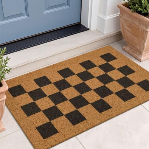 EARTHALL Door Mat Outside Inside Doormat, Durable Floor Mat Non Slip Mat Ultra by EARTHALL