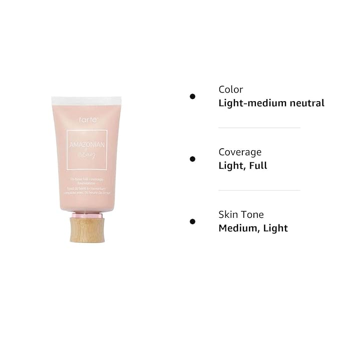 tarte Amazonian Clay 16-Hour Full Coverage Foundation 26N Light-Medium Neutral