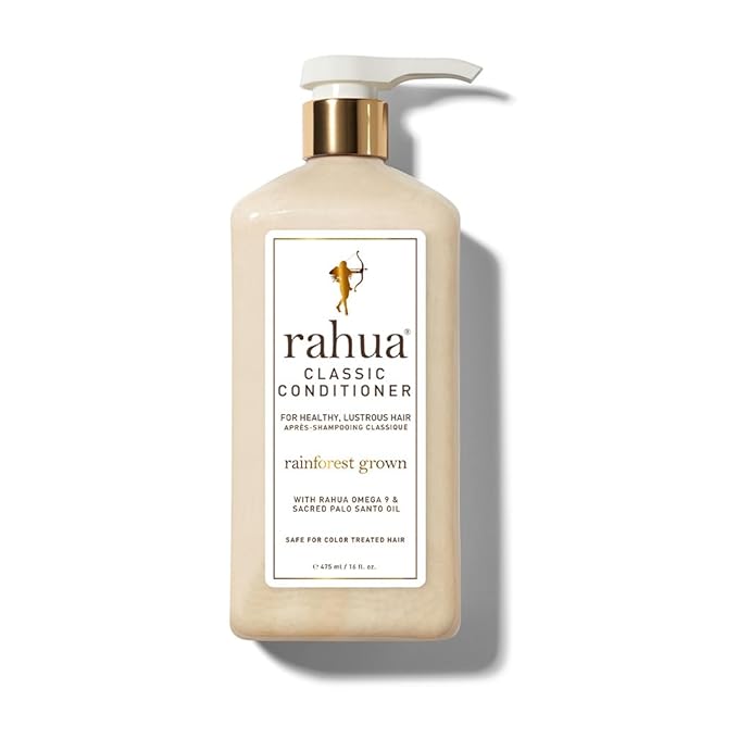 Rahua Classic Conditioner Lush Pump 16 Fl Oz, Made With Vegan Ingredients for Healthy Scalp and Hair, Safe for Color Treated Hair, Shampoo with Palo Santo Aroma, Best for All Hair Types