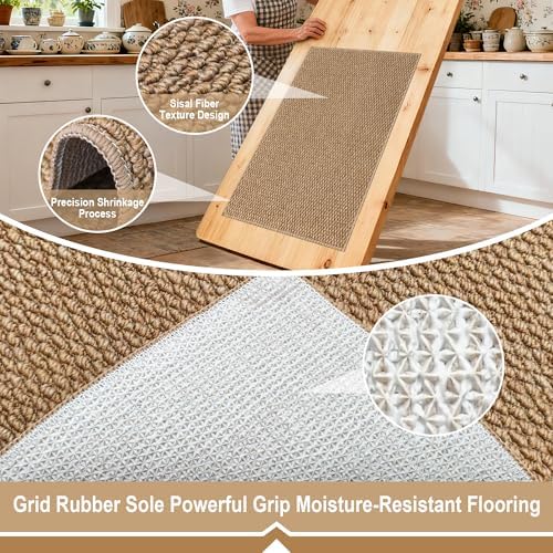 Ultra Thin Door Mat 16"x 24", Non-Slip Entrance Rugs - Image 4