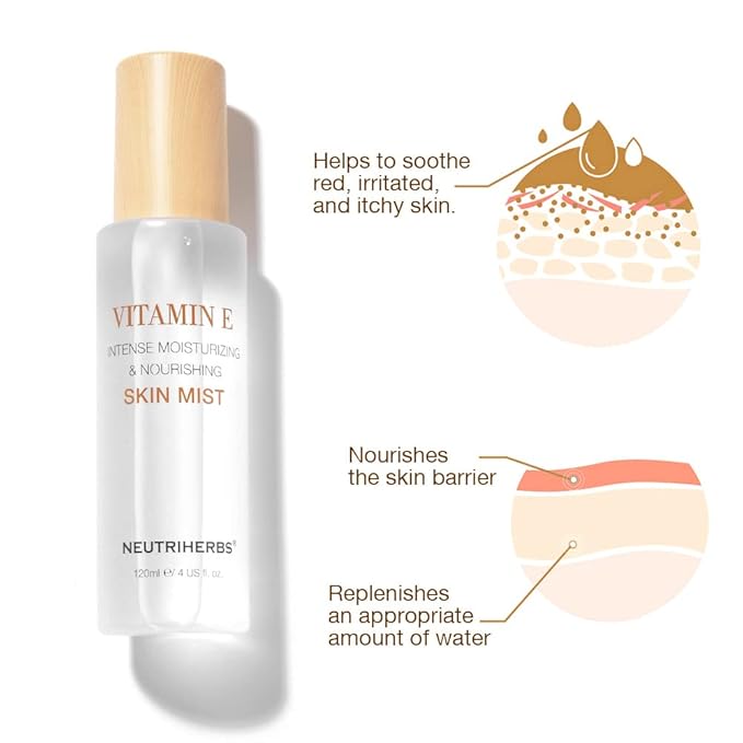 Neutriherbs Face Mist Vitamin E Hydrating Face Mist Natural Facial Spray Mist Moisturizing Soothing Skin Care US 4 fl.oz