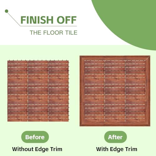 PrimeZone Solid Acacia Wood Edge Trim Set - Image 7