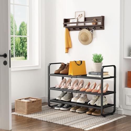 Expandable Metal Shoe Rack for Closet, Entryway & Garage - Image 2