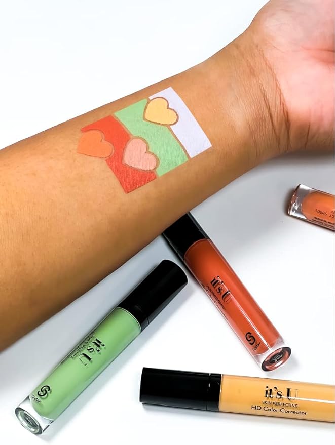 SISTAR It's U Skin Perfecting Conceal HD Contour Color Corrector Full Coverage Smooth and Flawless (Deep Orange)