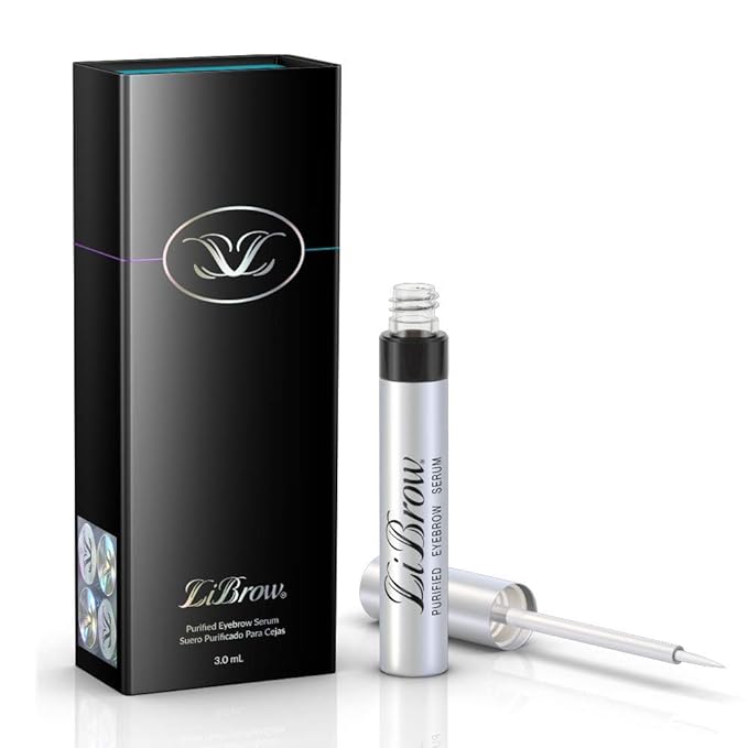 LiBrow Purified Eyebrow Physician-Formulated Serum for Fuller & Thicker Looking Eyebrows | Natural Eyebrow Enhancer Safe for Sensitive Skin | 90-Day Supply (3ml)