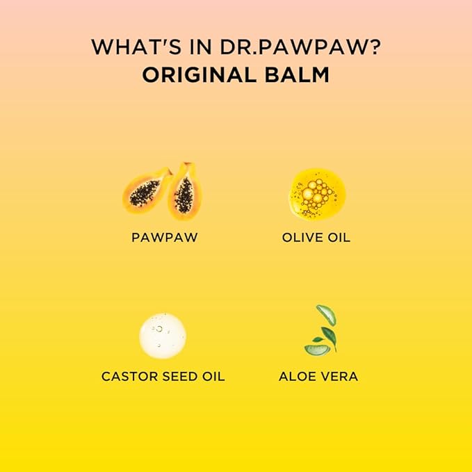 Original Balm, Multi-Purpose Natural No Fragrance Balm for Hydrating Lips, Skin, Hair, Cuticles, Nails & Beauty Finishing (10 ml)