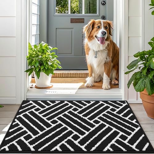 OLANLY Indoor Door Mat 32x20, Low-Profile Doormat, Deep Black - Image 6
