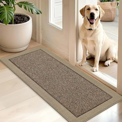 BEQHAUSE Indoor Door Mat 20" x 48", Dirt Trapper Door Mats by BEQHAUSE
