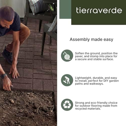 Tierra Verde Brick Rubber Paver Floor Tiles - Image 2