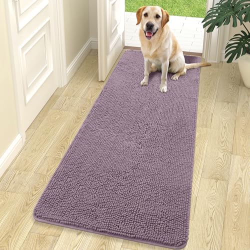 OLANLY Dog Door Mat for Muddy Paws 70x24, Super Absorbent Chenille Mud Mat by OLANLY