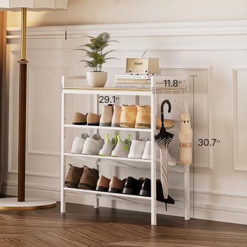 4 Tier Shoe Rack, Shoe Rack for Entryway - Image 2