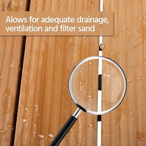 Yaheetech 11PCS Interlocking Deck Tiles Outdoor Patio Floor, Natural Wood - Image 7