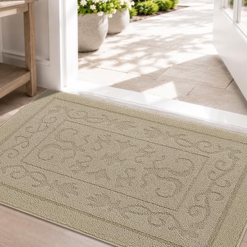 FONEYI Dirt Trapper Door Mat 32" x 48", Non-Slip Washable Doormats by FONEYI