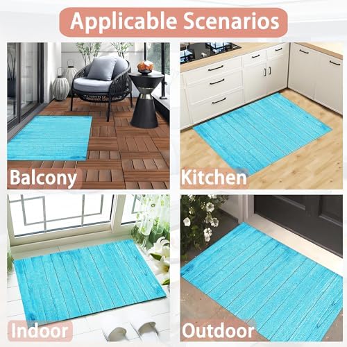 Darkyazi Colorful Door Mat 23.6" x 35.4" Waterproof and Stain-Resistant Front - Image 7