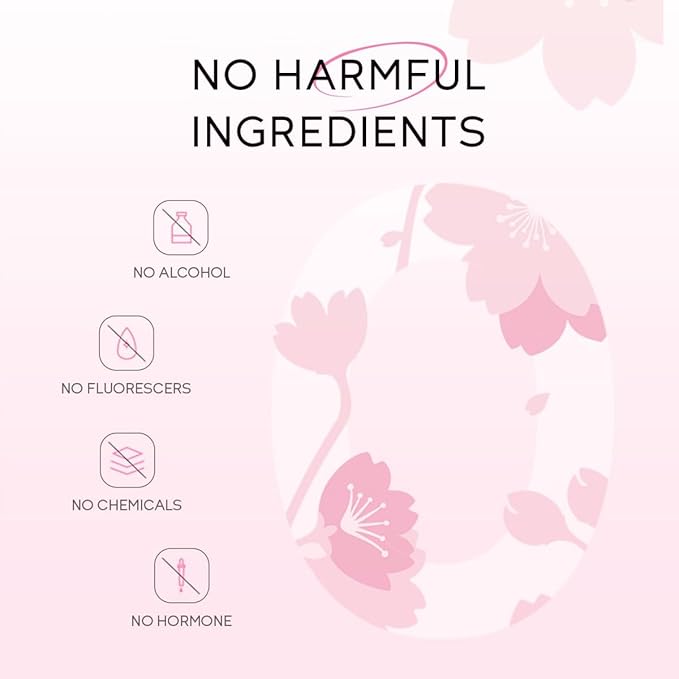 Greyghost Skin Care Set for Teenage Girls Women, 5 Pcs Cherry Blossom Skincare Set - Cleanser, Toner, Serum, Eye cream, Cream, Gentle Skin Cleaning & Care Gift Set, Travel Size Skin Care Set
