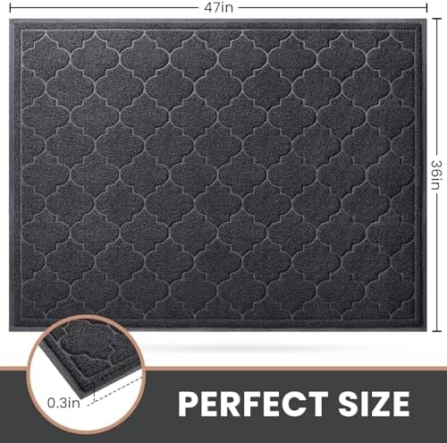 LuxStep Door Mat Indoor Outdoor Doormat, Low-Profile Design Floor Mat - Image 3