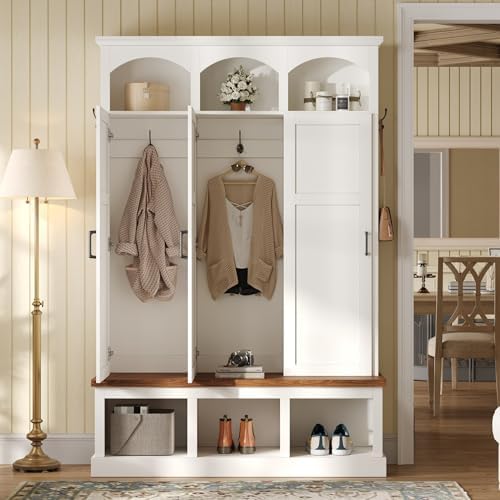 Quarte Farmhouse Hall Tree - Image 2