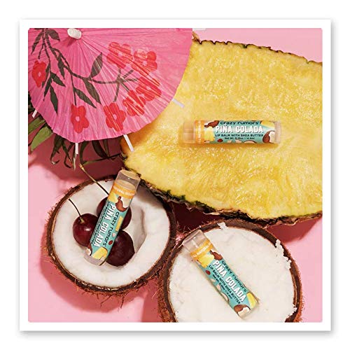 Crazy Rumors Piña Colada Lip Balm. 100% Natural, Vegan, Plant-Based, Made in USA (1-Pack)