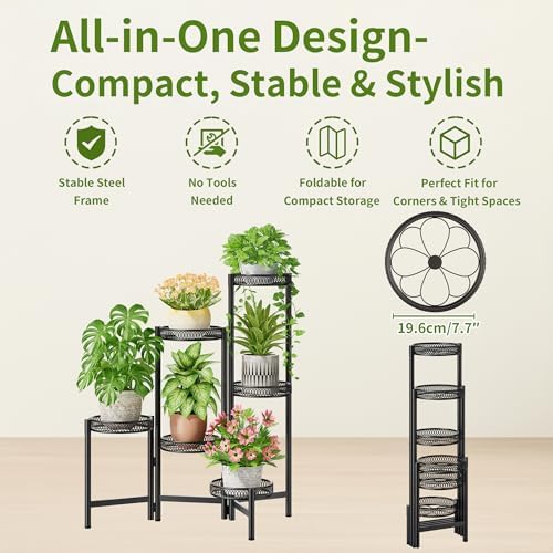 6 Tier Large Plant Stand Indoor - Image 5