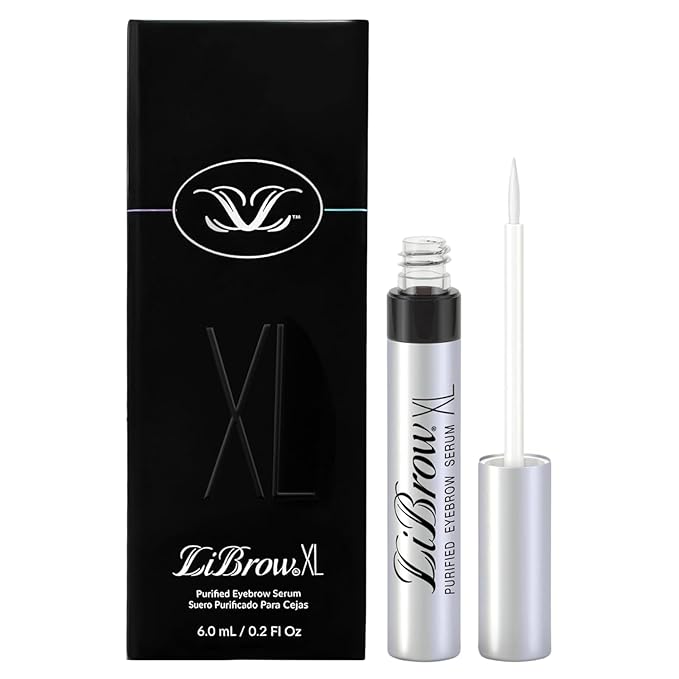 LiBrow® Purified Eyebrow Physician-Formulated Serum XL for Fuller & Thicker Looking Eyebrows | Natural Eyebrow Enhancer Safe for Sensitive Skin | 6-Month Supply (6ml)