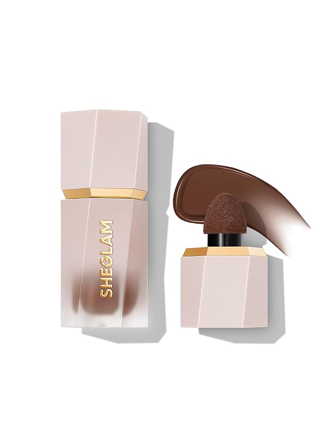 SHEGLAM Sun Sculpt Cool Toned Liquid Contour Stick Long Lasting Cream Bronzer Makeup - Earthy Sepia