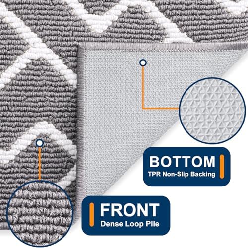 OLANLY Front Door Mat 59x23, Low-Profile Easy Clean Doormat - Image 4