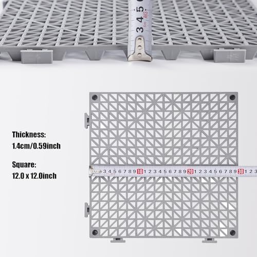 8PCS Interlocking Drainage Mat, Cushioning Floor Tiles Mats - Image 2