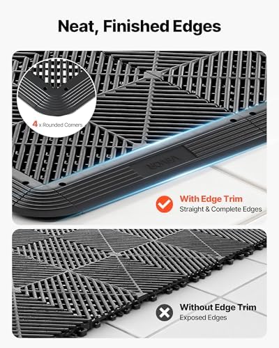 VEVOR Transition Edge Kit, Durable Straight Garage Floor Edging, PP Material - Image 2
