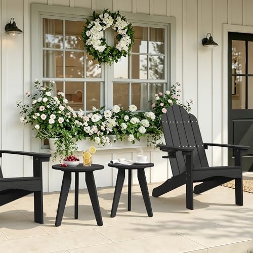 HDPS Outdoor Side Table Set of 2, Round End Table - Image 7