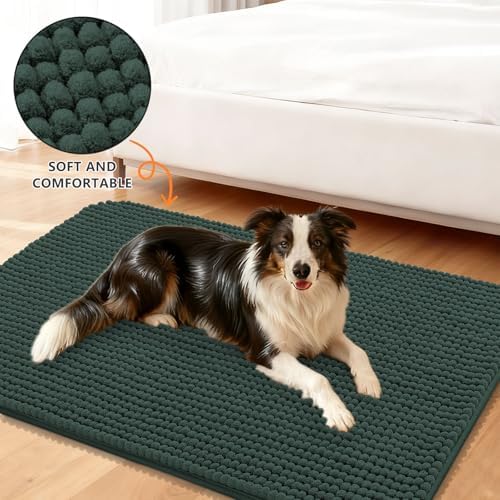 Smiry Dog Door Mat for Muddy Paws 59x24, Absorbent Low-Profile Doormats - Image 2