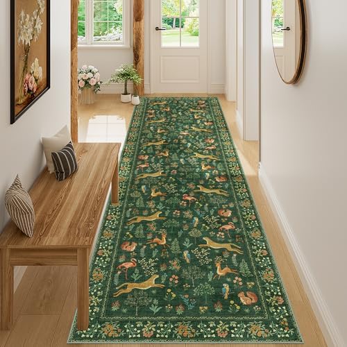 DUKINO 3x10 Washable Runner Rug, Non Slip Animal Rug - Image 5