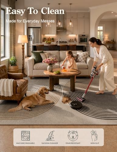 Lahome Rainbow Long Runner Rug for Hallway, 2.5x12 Natural Stair Runner Rug - Image 4